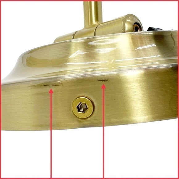 Kimball & Young Magnifying LED Lighted Makeup Mirror Brushed Brass Hardwired - Picture 11 of 16